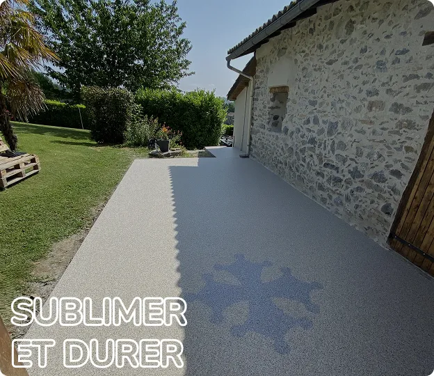 terrasses en moquette de pierre à Estancarbon près de Saint-Gaudens en Haute-Garonne 31