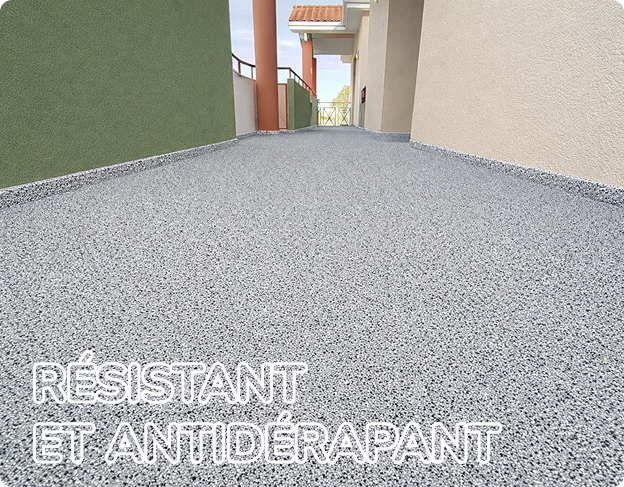 sol en quartz color saupoudré à Estancarbon près de Saint-Gaudens en Haute-Garonne 31