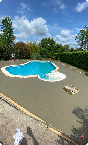 creation de chape maigre à Estancarbon près de Saint-Gaudens en Haute-Garonne 31