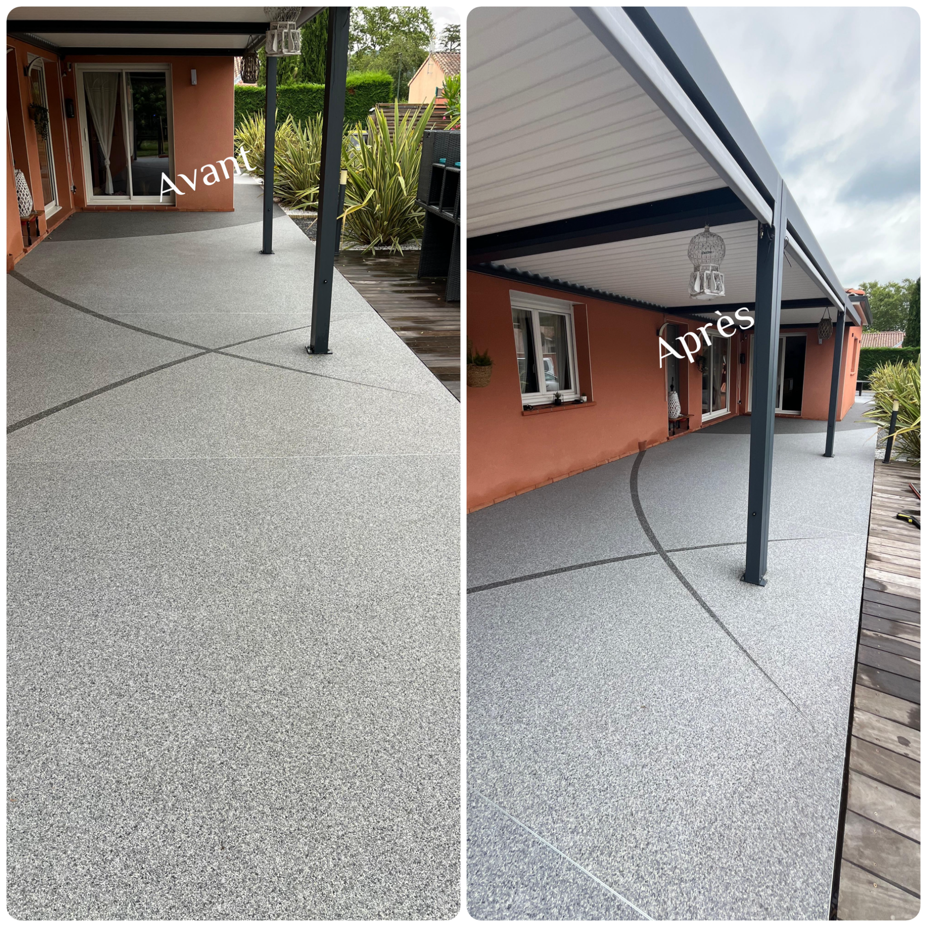 Besoin de nettoyer vos terrasses, pensez à notre forfait nettoyage