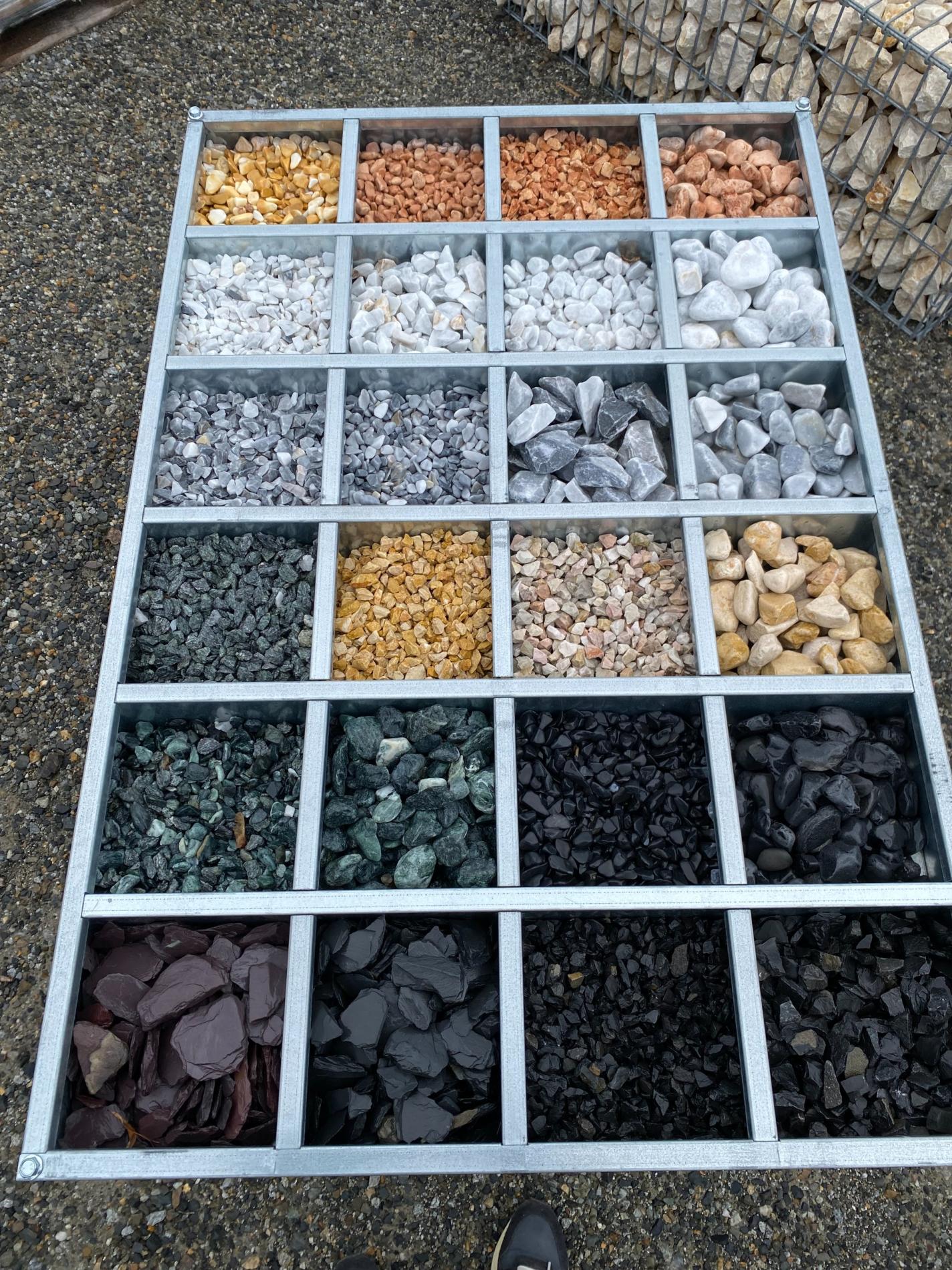 Graviers décoratifs Bleuté Roulé 7/15