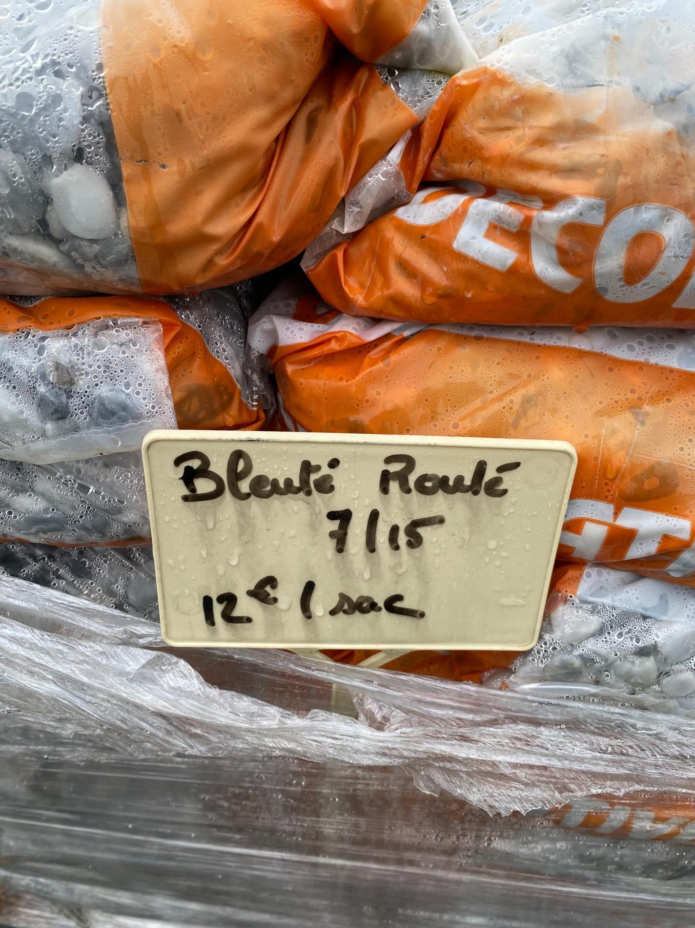 Graviers décoratifs Bleuté Roulé 7/15